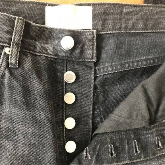 Everlane Rigid Way-High Jean Worn-In Black NWOT - Picture 4 of 4